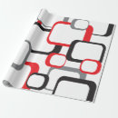 Search for red black and white wrapping paper Geometric