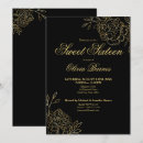 Search for floral sweet 16 invitations Elegant