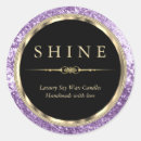 Search for gold and purple stickers Metallic