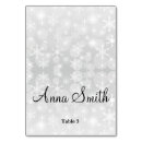 Search for snowflake table cards Silver