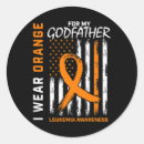 Search for orange ribbon stickers Warrior