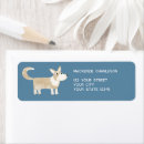 Search for corgi return address labels Pembroke welsh corgi
