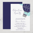 Search for adventure awaits baby shower invitations Blue