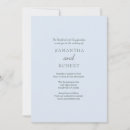 Search for blue flower border wedding invitations Vintage