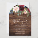 Search for wood arch wedding invitations Rustic