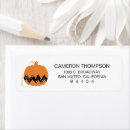 Search for charlie brown return address labels Trick or treat