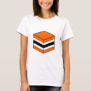 Search for black white orange tshirts Geometric