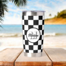 Search for monogrammed tumblers Black and white