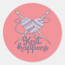 Search for knitting humor stickers Knit happens