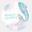 Search for mermaid birthday stickers Party