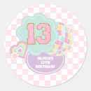 Search for thirteen birthday stickers Pink