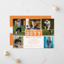 Search for orange and white graduation invitations Modern