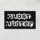 Search for ghost business cards Paranormal investigator