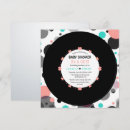 Search for coral and grey baby shower invitations Chic