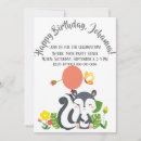 Search for skunk birthday invitations Animals