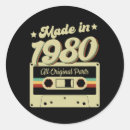 Search for made in 1980 stickers 1980s nostalgia