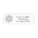 Search for whimsical return address labels Vintage