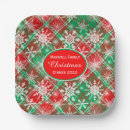 Search for plaid christmas plates Pattern