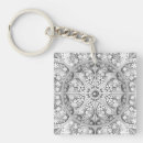 Search for light gray key rings For her