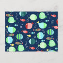 Search for fish pattern postcards Baby