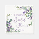 Search for bridal luncheon napkins Purple
