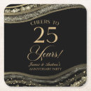 Search for 25th anniversary coasters Cheers to 25 years