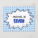 Search for pop art birthday invitations Comic book