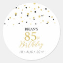 Search for 85th birthday party supplies stickers Modern