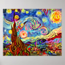 Search for starry night painting posters Sky