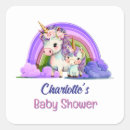 Search for baby unicorn stickers Rainbow baby shower