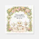 Search for bridal tea napkins Floral tea party