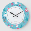 Search for holiday snowman clocks Santa claus