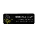 Search for black rose return address labels Botanical