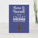 Search for doberman cards Humour