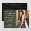 Search for music party invitations Black