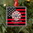 Search for fire department christmas tree decorations Thin red line