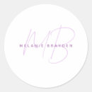 Search for lavender monogram stickers Minimalist