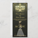 Search for chandelier invitations Gold