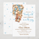 Search for balloon baby boy shower invitations Teddy bear