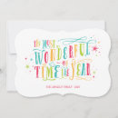 Search for typographic at christmas cards Colourful