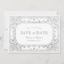 Search for silver wedding save the dates Silver and white