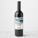 Search for beach wedding wine labels Sea
