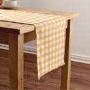 Search for orange and white table runners Plaid