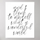 Search for what a wonderful world Inspirational