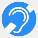 Search for deaf stickers Blue