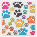 Search for paw print design stickers Puppy