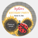 Search for ladybug birthday stickers Floral