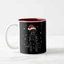 Search for black light mugs Santa