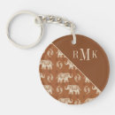 Search for elephant floral key rings Beige