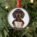 Search for dog lovers christmas tree decorations Dachshunds